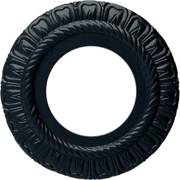 Ekena Millwork Claremont Ceiling Medallion (Fits Canopies up to 5 5/8"), 9"OD x 4 1/2"ID x 1/2"P, Night Shade CM09CLNSF - main